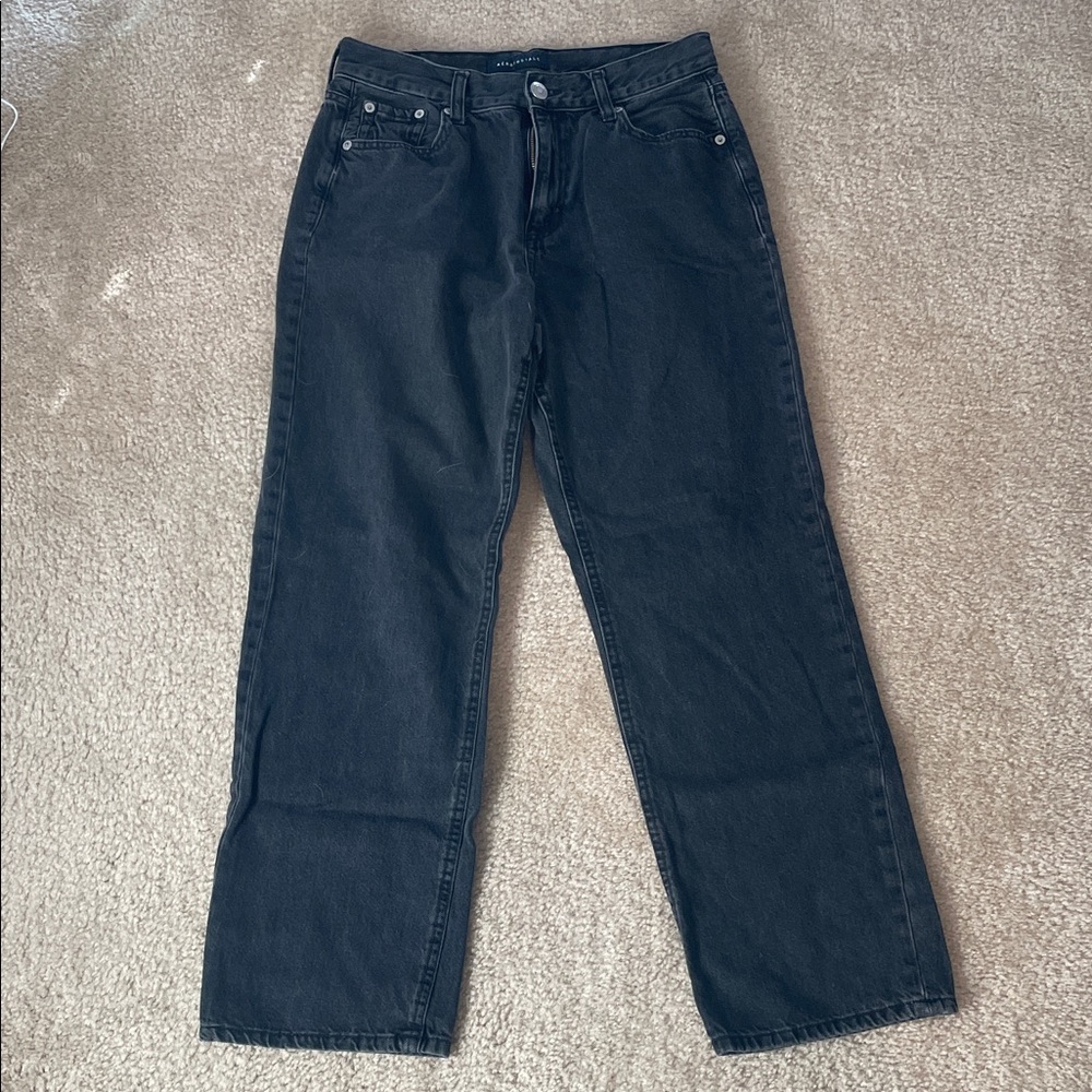 Classic Black Women’s Straight-Leg Jeans
